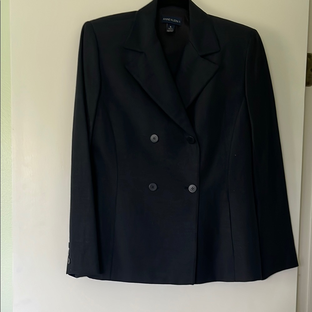 Anne Klein II 2pc Navy Skirt Suit with Tailored Blazer Suit Jacket
